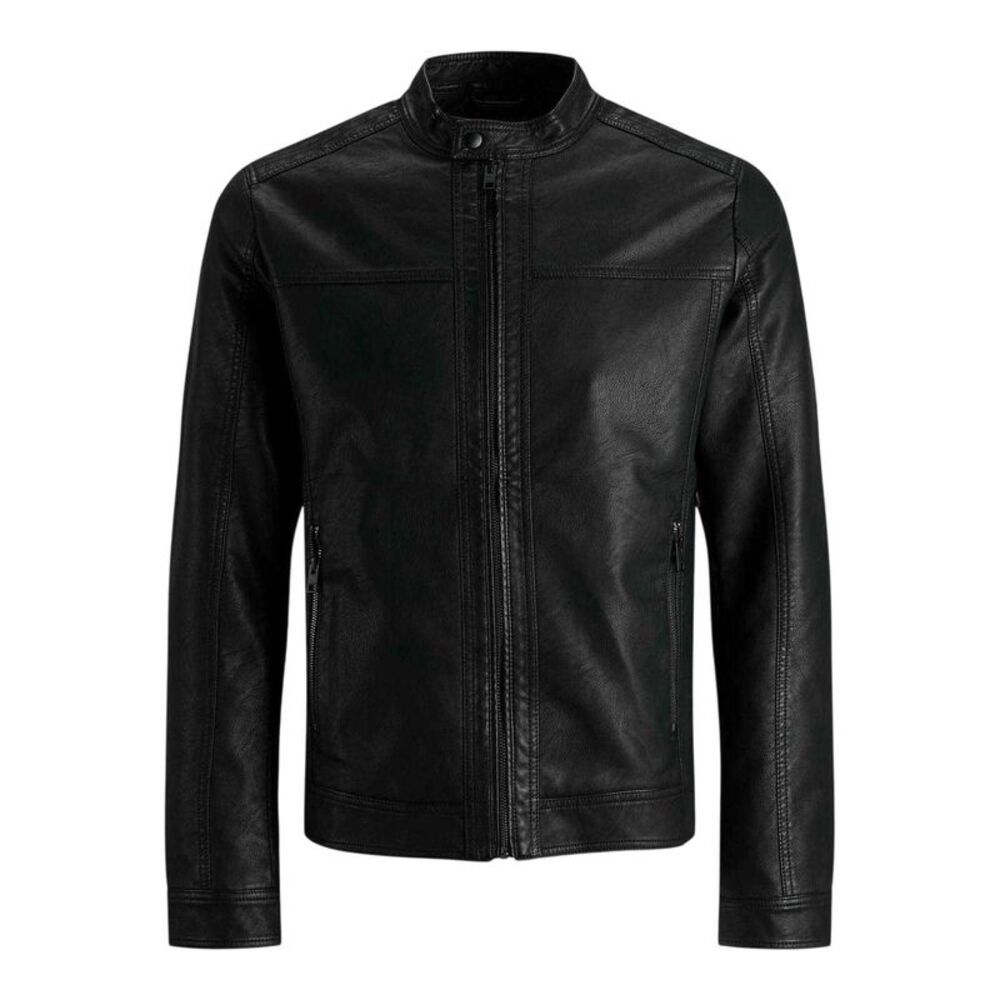 Jack And Jones Mens Warner Pocket Zipped Jacket / Black